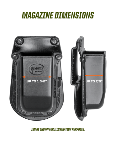 Fobus Single Magazine Pouch For Double-Stack, Paddle