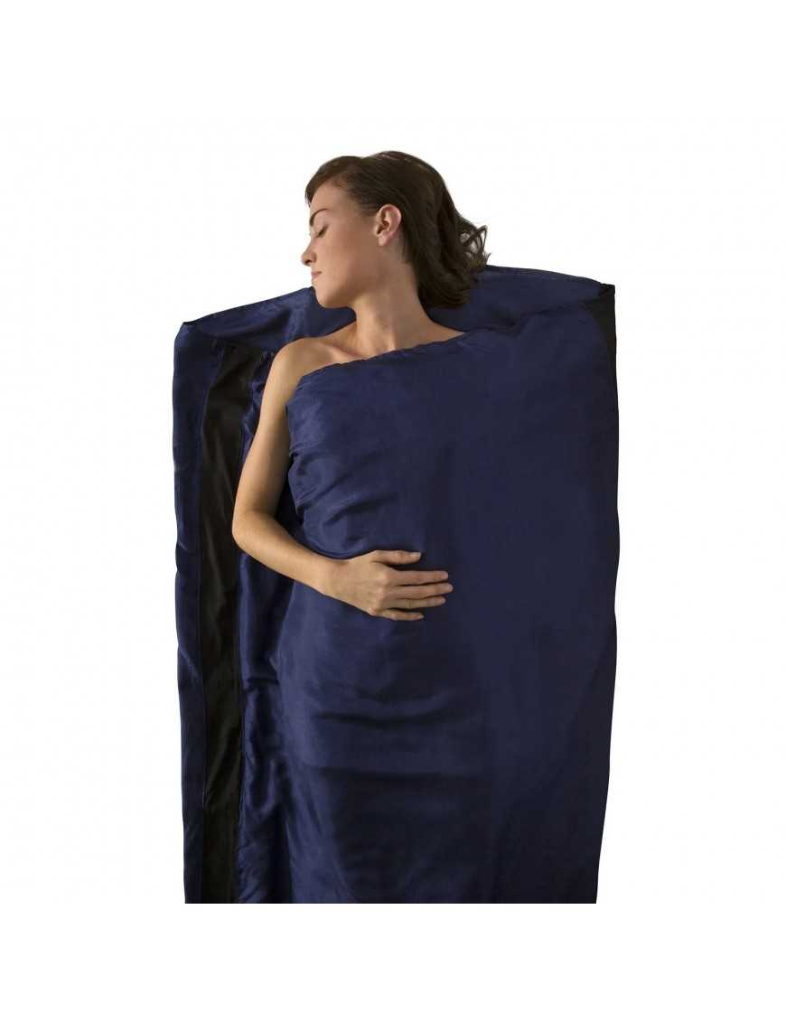 Sea To Summit Premium Silk Travel Liner Navy Blue